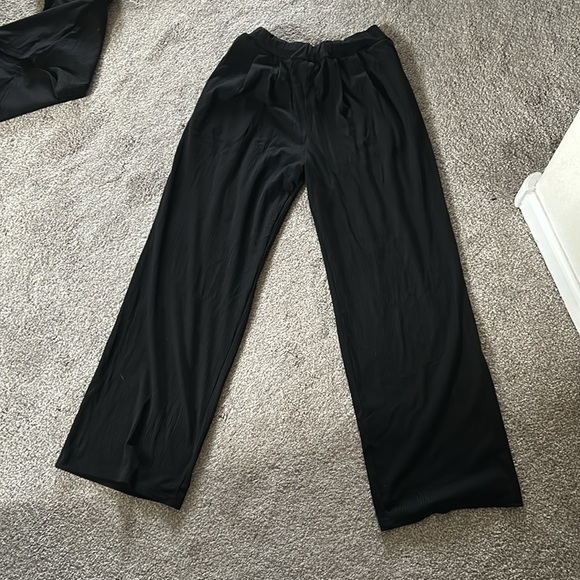 Black ribbed lounge set size small - Picture 3 of 3